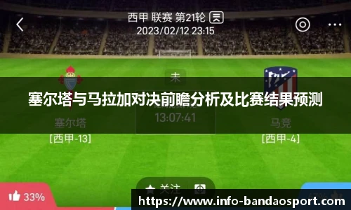 塞尔塔与马拉加对决前瞻分析及比赛结果预测